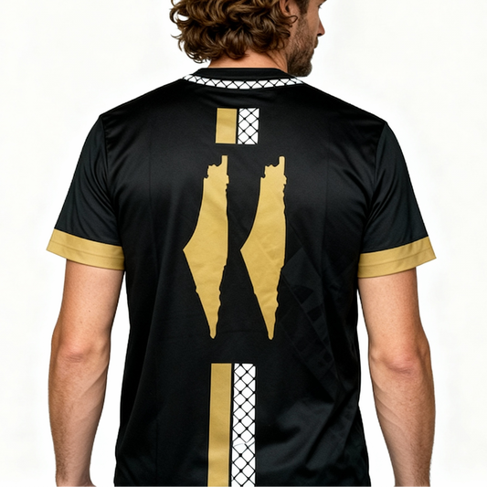 Palästina Trikot – Black & Gold Edition
