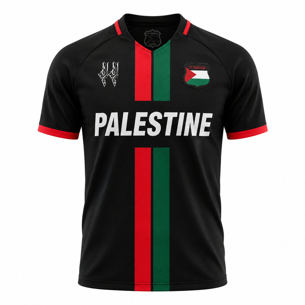 Palästina Trikot – Schwarz