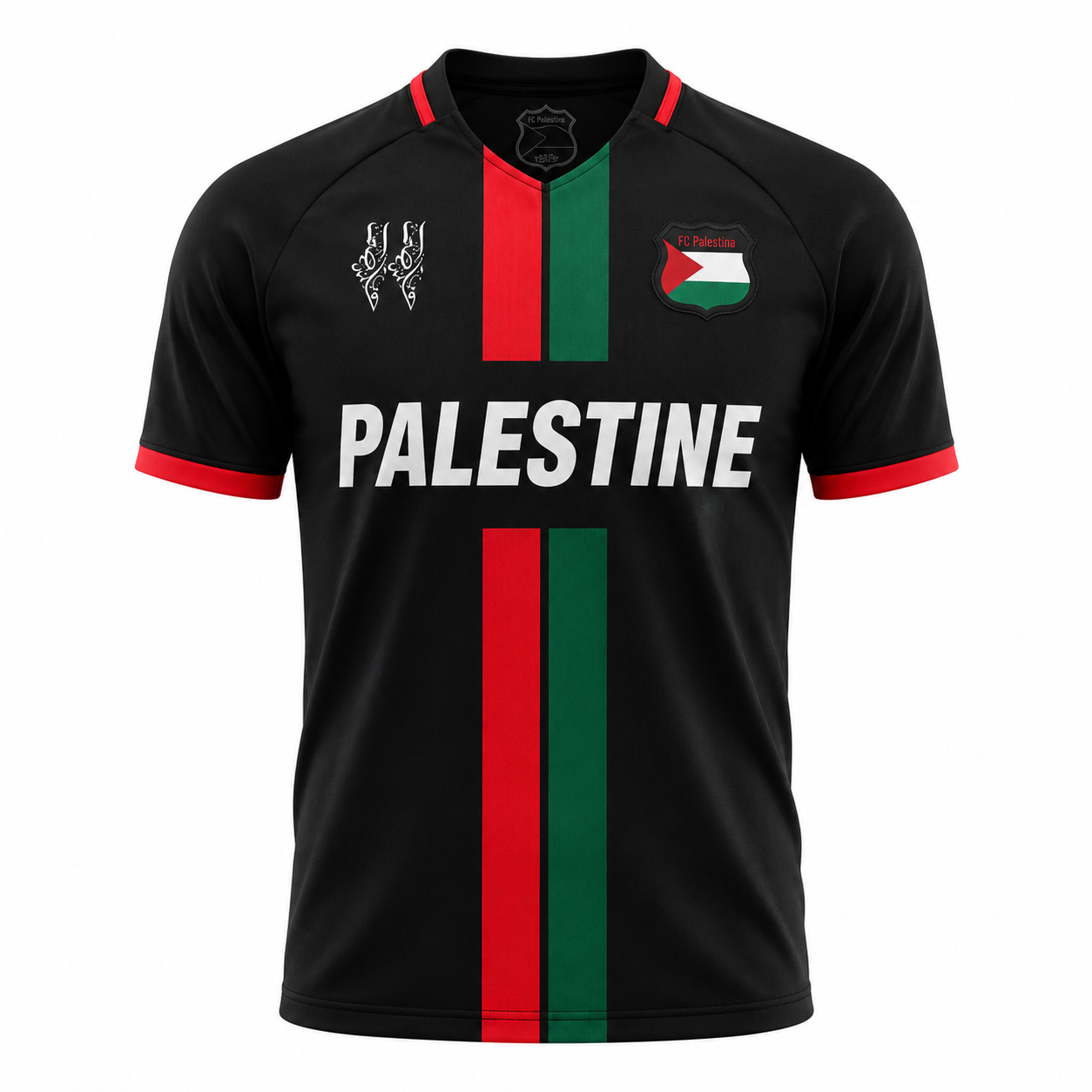 Palästina Trikot – Schwarz