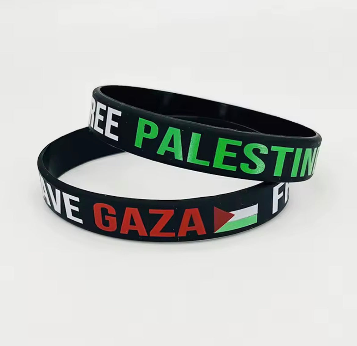 Solidaritätsarmband "Free Palestine / Save Gaza"