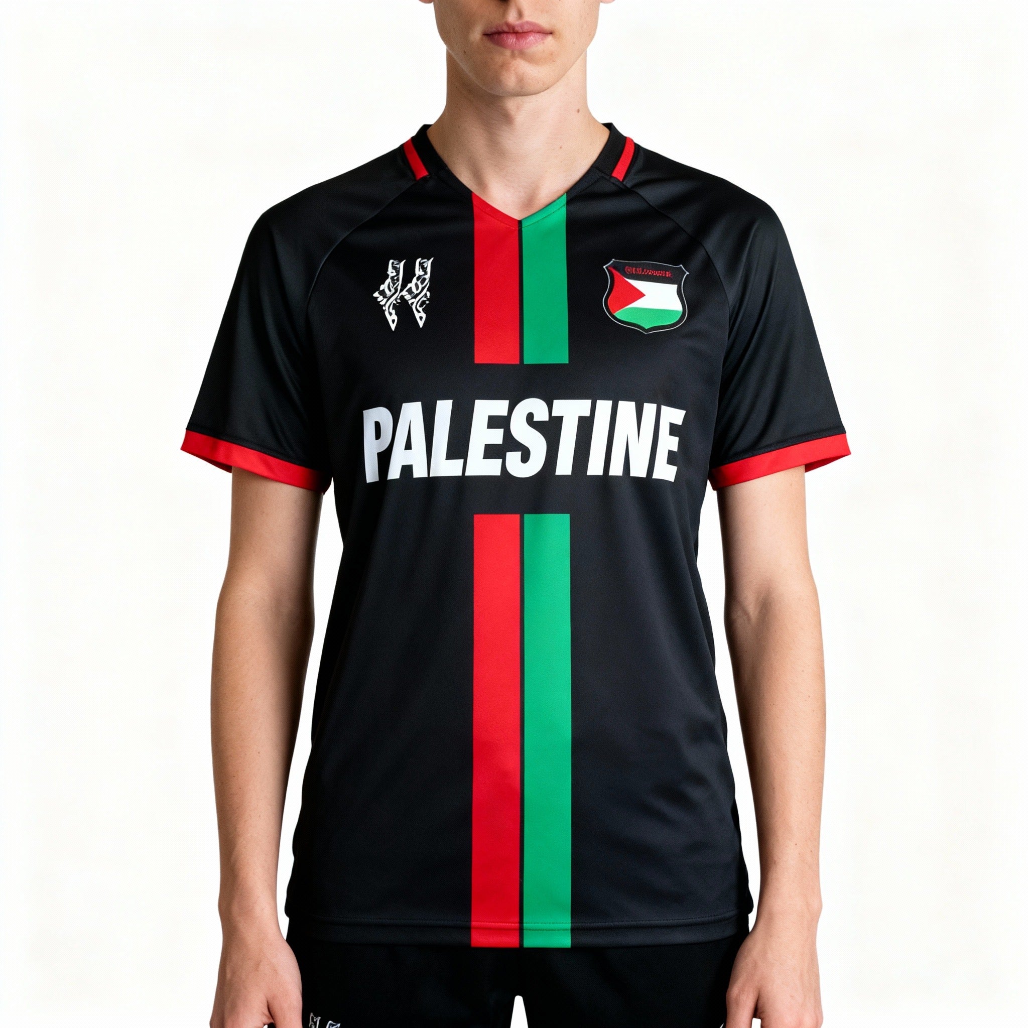 Palästina Trikot – Schwarz