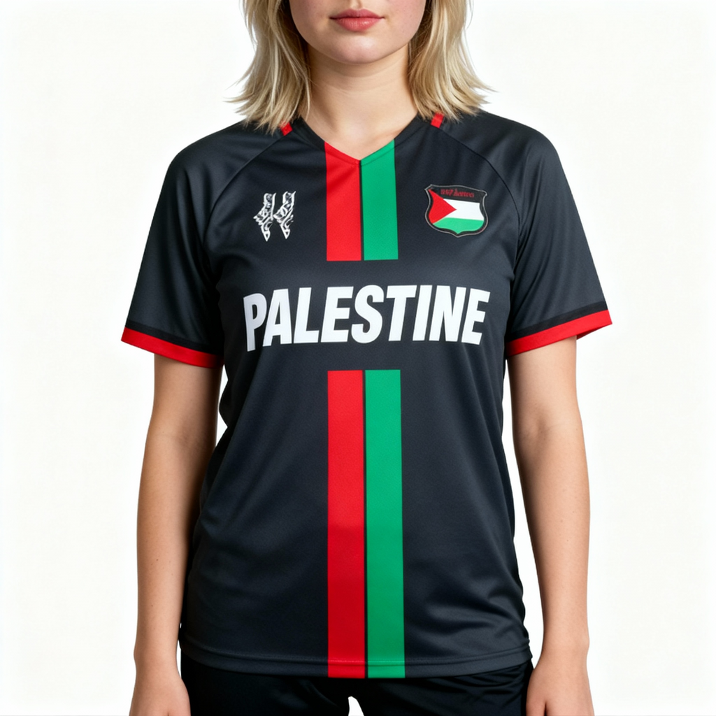 Palästina Trikot – Schwarz