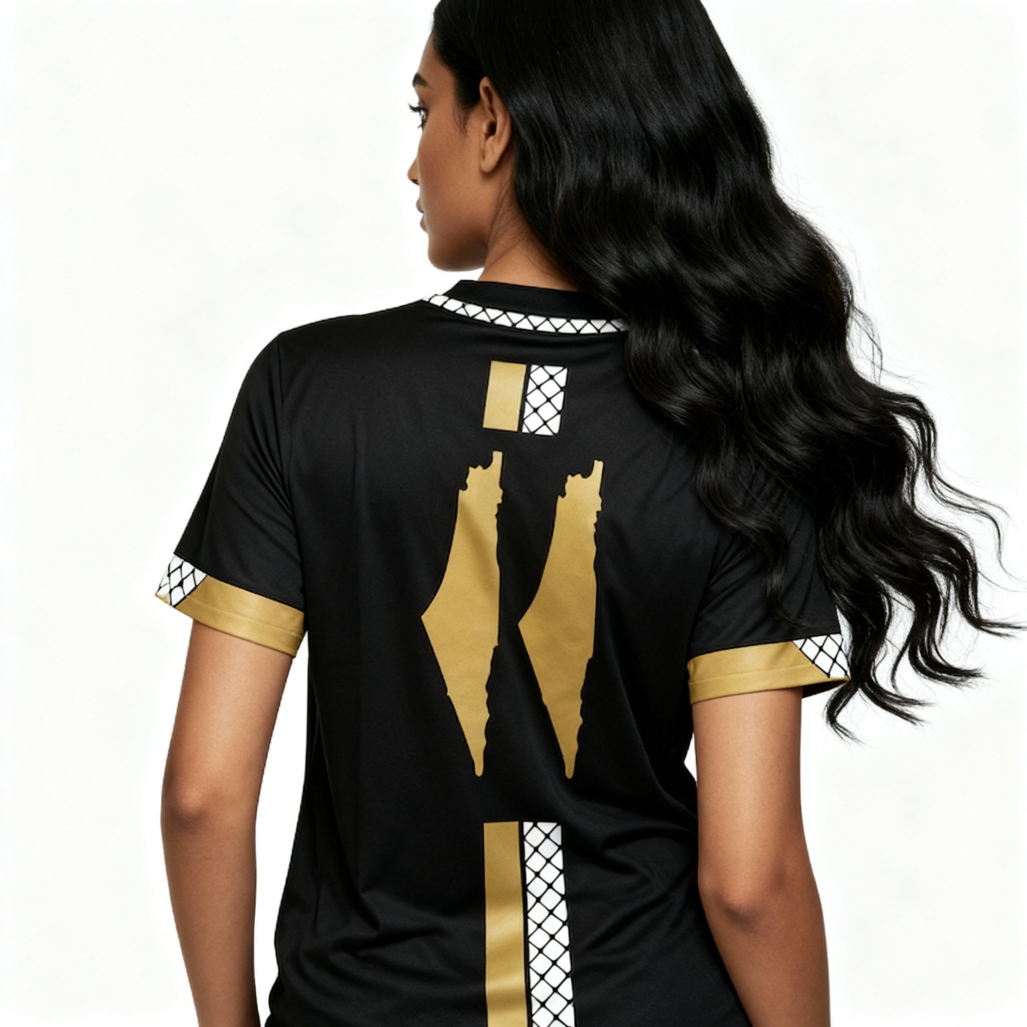 Palästina Trikot – Black & Gold Edition